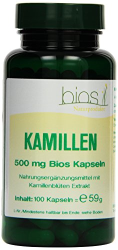 Bios Kamillen 500 mg, 100 Kapseln, 1er Pack (1 x 59 g) Cover