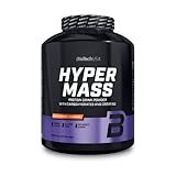 BioTechUSA Hyper Mass Trinkpulver mit Kohlenhydraten, Protein und Kreatin, hohem Ballaststoffgehalt, ohne Zuckerzusatz, 4 kg, Salziges Karamell