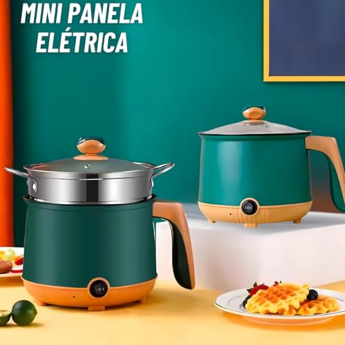 Mini Panela Elétrica, Elétrica Antiaderente Panela Quente e 2 Níveis Ajustáveis ​​com para Molho