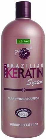 Nunaat Brazilian Keratin System Clarifying Shampoo, 33 Ounce