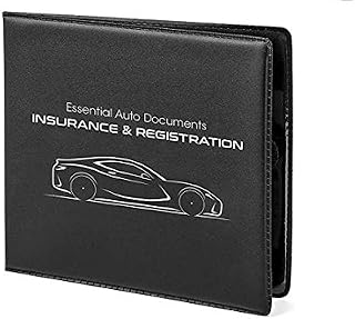 AUTOSTYLE Car Insurance and Registration Card Holders - Premium Wallets for Essential Automobile