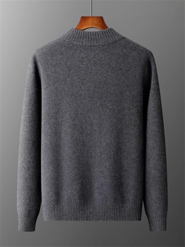 Men's Long Sleeve Cardigan Sweaters Loose Slim Fit Mock Neck Knitted Cashmere Sweater Men Cardigan Sweaters with Buttons3