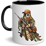 Personalized Ceramic Coffee Mug Custom Name Wild Woodsman Ghost Hunter Design...