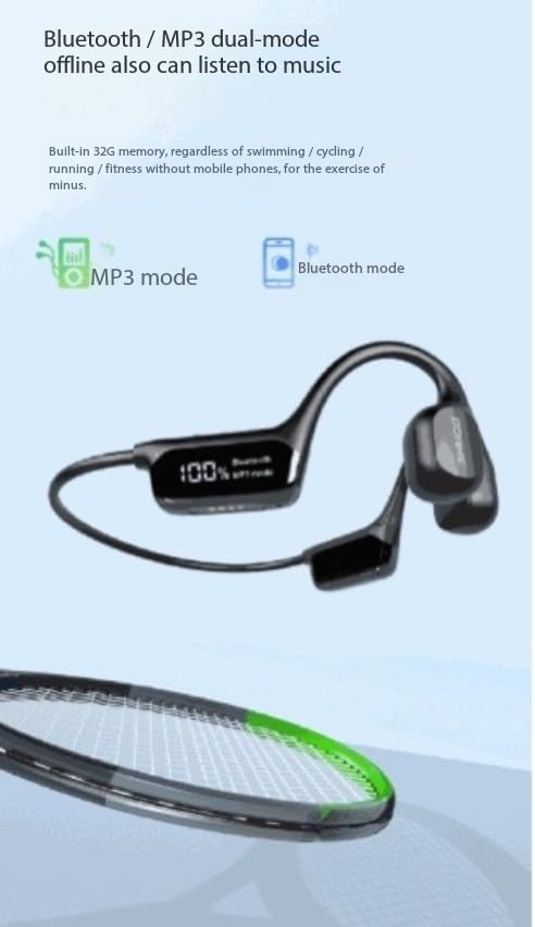 Headphones showing MP3 and Bluetooth mode icons