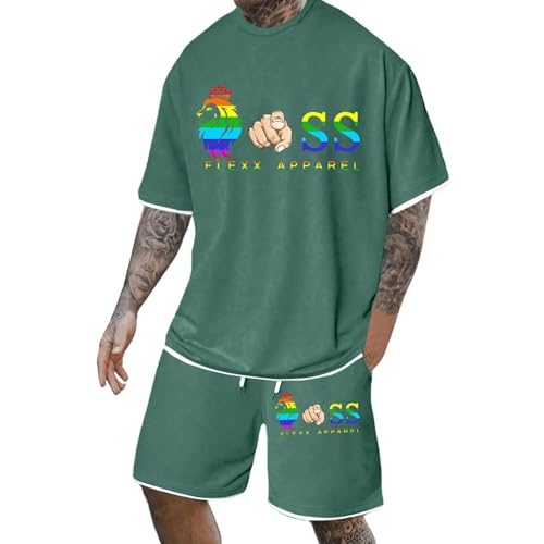 Survêtement homme short t-shirt baggy tenue de sport décontractée été