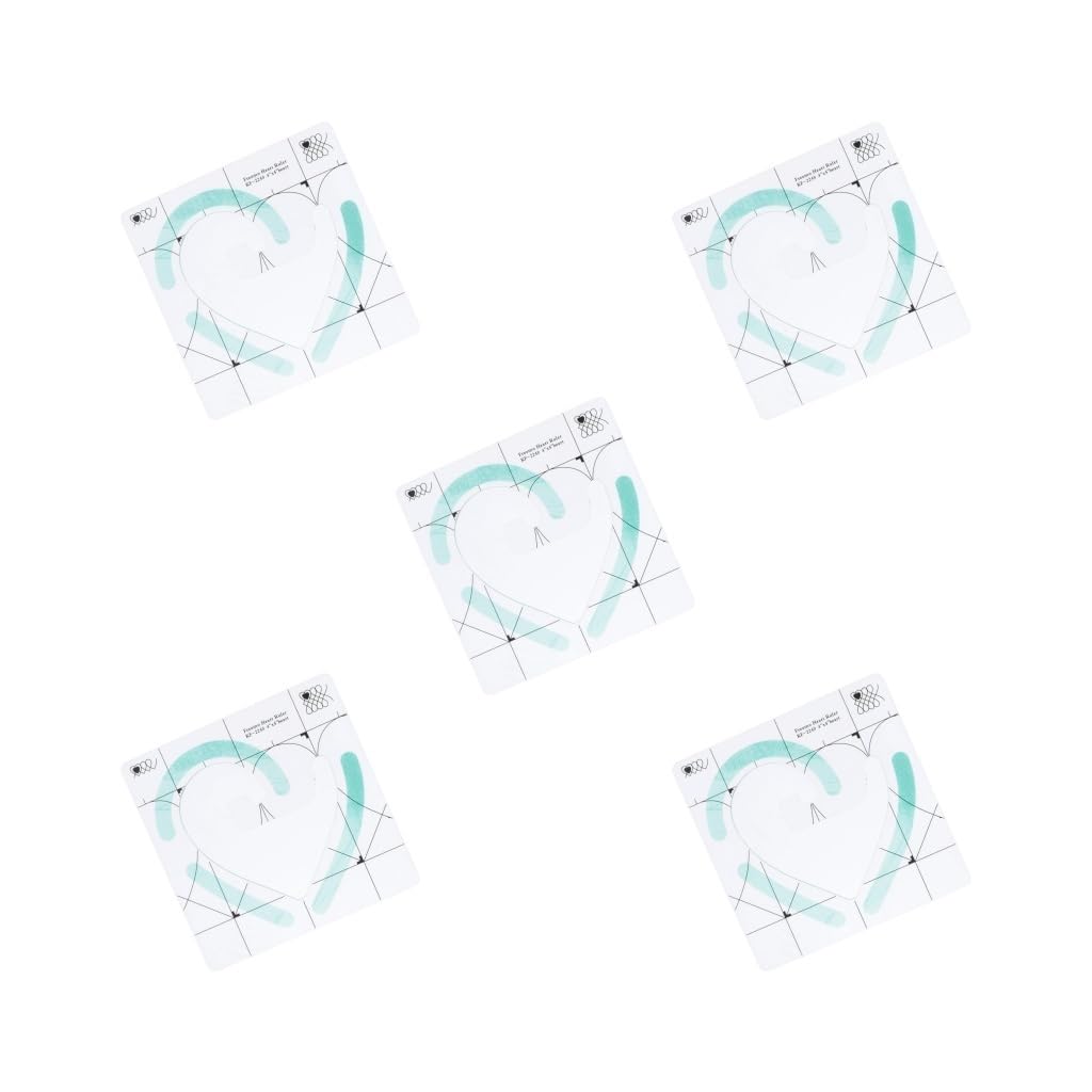 Set di 5 righelli quadrati per cucito, patchwork, trapuntatura, per sarto designer