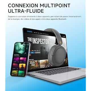 Edifier W800BT Pro Casque sans Fil Hybride de Réduction de Bruit Actif – Son Haute Résolution – IA Annule Bruit Appels – 45 Heures de Lecture – Charge Rapide – Pliable – Bluetooth 5.4 – Gris - Les Beatles, Paul McCartney, John Lennon, RIngo Starr, George Harrison Edifier W800BT Pro Casque sans Fil Hybride de Réduction de Bruit Actif - Son Haute Résolution - IA Annule Bruit Appels - 45 Heures de Lecture - Charge Rapide - Pliable - Bluetooth 5.4 - Gris – Image 6