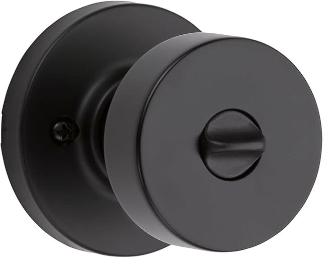 Kwikset 97402-895 Pismo Door Knob, Entry, Round Rose