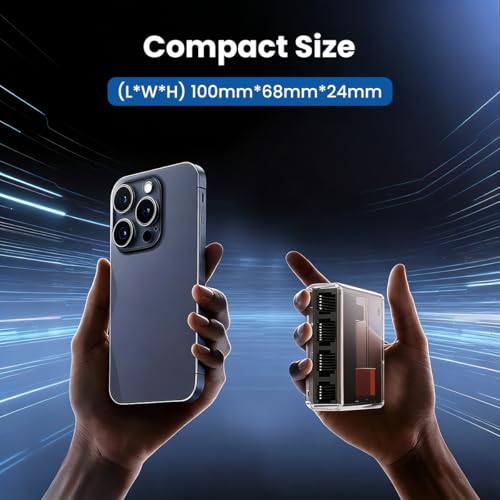 Image of ZORBES Gigabit Ethernet Splitter 1 to 4 Port, Gigabit Ethernet Splitter Network Switch, 1000Mbps High-Speed, Plug and Play, LAN RJ45 Internet Splitter with USB Cable for Router, Laptop /PC, TV, Xbox