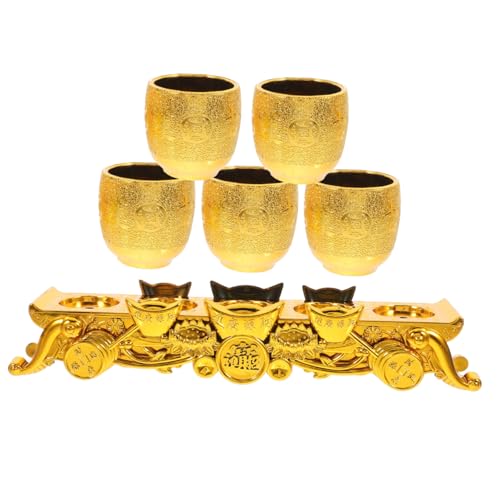 Ciieeo 1Set Offering Cup Mini Chalice Goblet for Religious Worship Compact and for Temple Supplies and Buddhist Practices