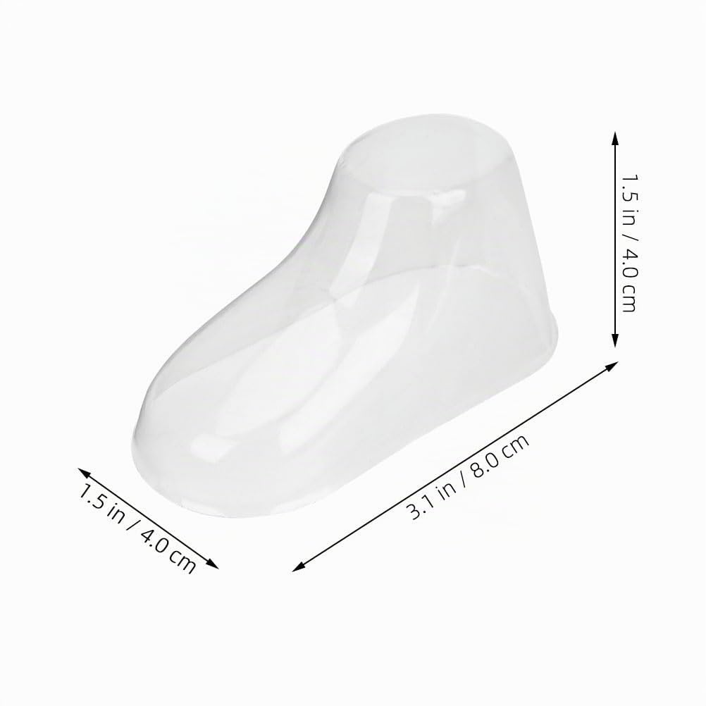 Amosfun Modello Di Piedini Per Bambini Supporto Per Display Scarpe Da Bambino E Calzini Forma Trasparente Per Stivaletti E Scarpine Neonata Per Negozio E Casa 100 Pezzi