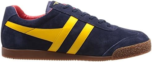 Gola Men's Harrier Sneaker, Navy/Sun/Red, 9 | Image 5