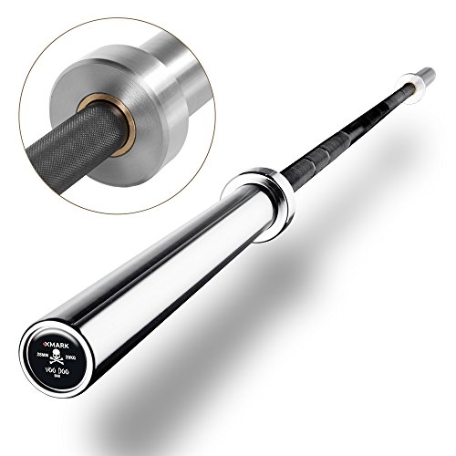 XMark VOODOO Weight Bar OB86, 7’ Olympic bar, Barbell bar, 1500 lb Weight Capacity Strength Training Bar, Weightlifting bar, Olympic Barbell, Use with 2” Olympic Weight Plates, Perfect for Home Gyms - Thumbnail 3