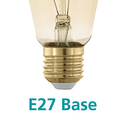 Eglo LED E27 Lamp Day & Night, Amber Vintage Bulb with Sensor, LED Lamp with Night Light, 5 Watt (Equivalent to 31 Watt) - Image 4