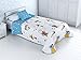 HM'S HOME'SECRET Colcha bouti Basic Infantil Reversible con Acolchado termosellado Pinocho (Cama 90)