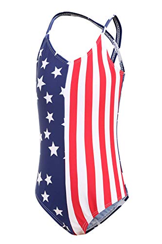 Image of Moon Tree Girls One Piece Swimsuits Ruffle Swimwear Beach Bathing Suit 2-14 Years