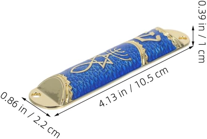 Messianic Seal Mezuzah Case Set with Scrolls Jewish Door Blessing Decor for Door Frames Hebrew Home Accent House Blessing Gift for Jewish Family 3 Pieces