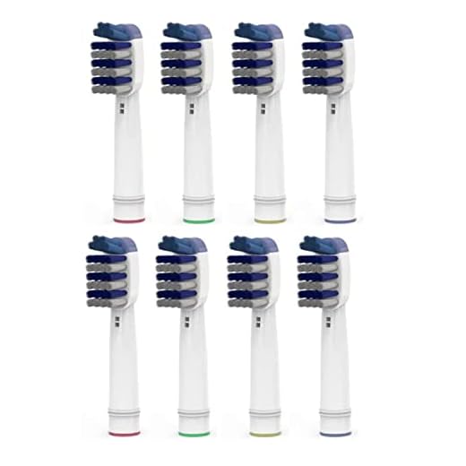 Cabezales de repuesto compatibles con cepillos de dientes eléctricos OralB Tri-Zone y Braun, 8 unidades
