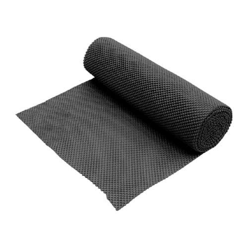Alfombrilla Antideslizante para Reformer de Pilates, Revestimiento de Cajones Liner PVC Ligero, Corte Libre, Adecuado para Entrenamiento en Casa y Gimnasio- Negro
