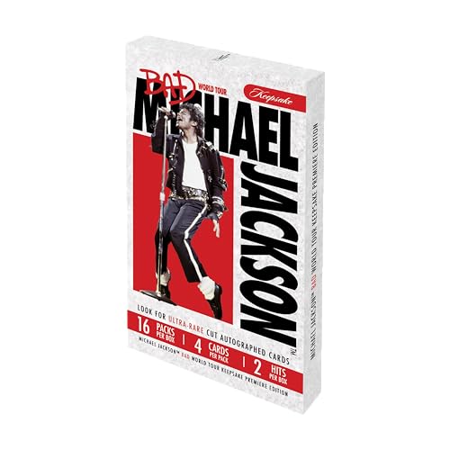 Michael Jackson Bad World Tour Keepsake Premiere Hobby Box: 16 Packs, Authentic Tour-Worn Glove Relics, 300+ Card Set, Chase Rare 1/1 Cut Signature