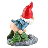 [ADORABLE CONCEPTION DE CHAPEAU ROUGE] Cette charmante housse d'extension de descente pluviale en forme de nain présente un chapeau rouge vif ajoutant une touche ludique à votre cour ou jardin.L'adorable figurine de gnome apporte une personnalité fantaisiste à votre espace extérieur, ce qui en fait un délicieux sujet de conversation pour les invités.
