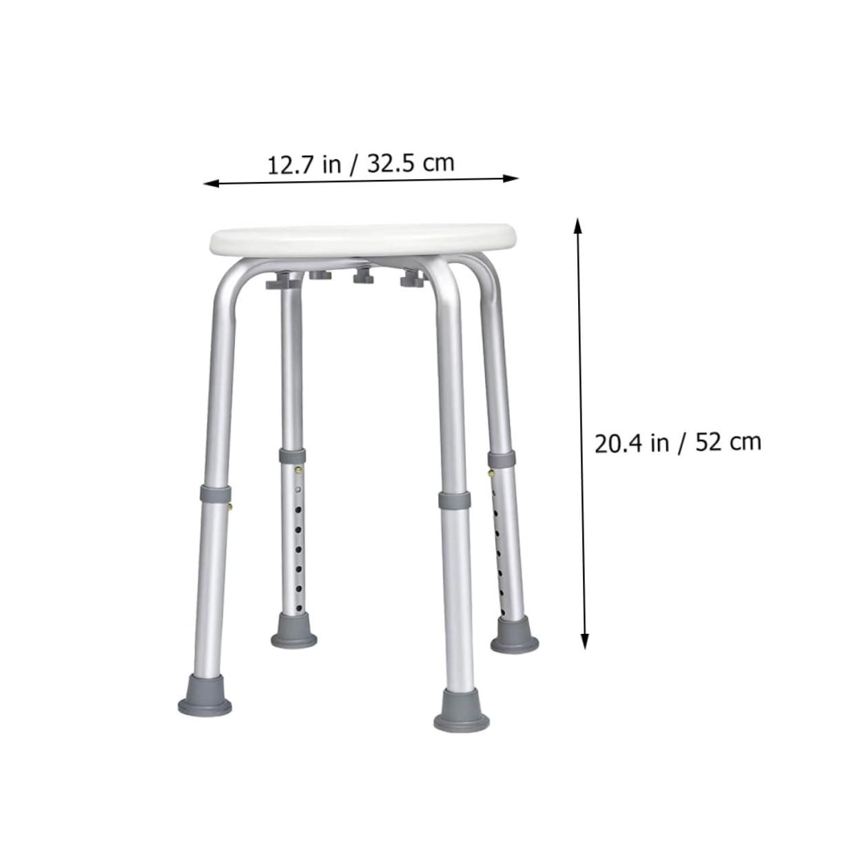 BESTYASH Shower Benches for Inside Shower Aluminum Alloy Pe Bath Shower Stool Shower Chair for Inside Bathtub Bath Stools or