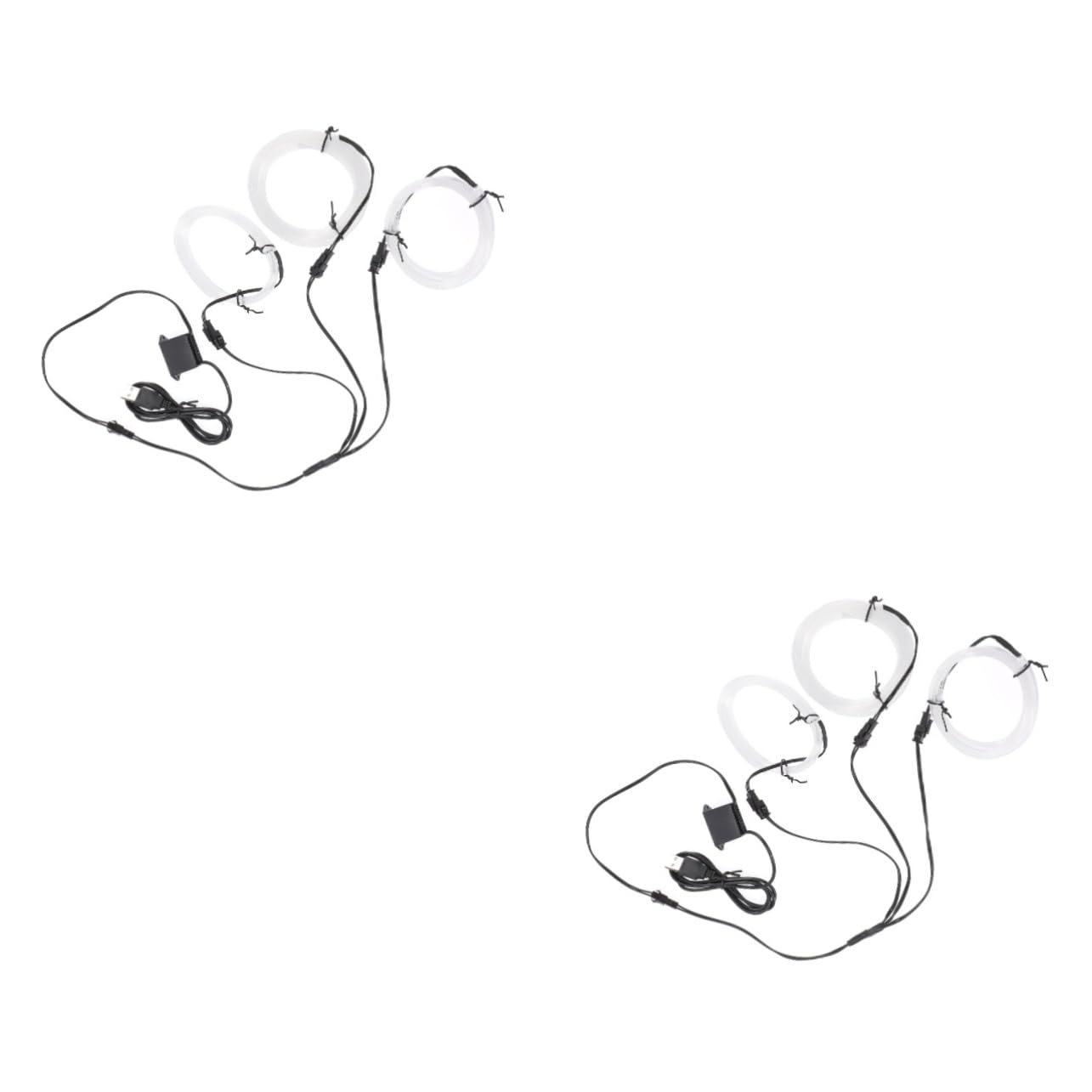 DECHOUS Car USB Powered Interior LED Lights for Cars Low Power Consumption Create Relaxing Atmosphere Easy Plug and Play Installation