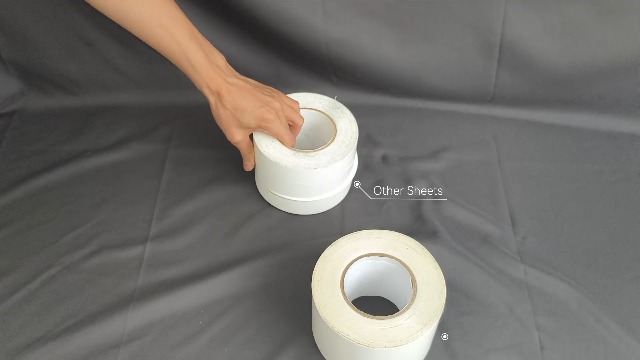 Image of Vapor Barrier Tape with Release Liner, 9 Mil Easy-to-Use Polyethylene Moisture Vapor Barrier Seam Tape for Crawl Space, Repairs, Underlayment, Waterproof, 3.6 inch x 180', 2 Rolls, White