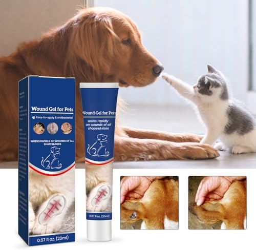 Wound Gel for Pets/Wound and Skin Care for Dogs & Cats or Other Pets(20ml/0.67floz)