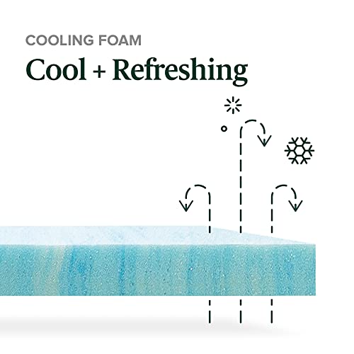 ZINUS-12-Inch-Green-Tea-Cooling-Gel-Memory-Foam-Hybrid-Mattress-Pocket-Innersprings-for-Motion-Isolation-Edge-Support-Full-White