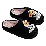 Kexpery Zapatillas de lujo de Halloween zapatos cómodos zapatillas de payaso peludas para mujeres sin hombres