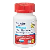 Pack of 6 - Equate Extra Strength Acetaminophen Rapid Release Gelcaps, 500 mg, 100 Ct