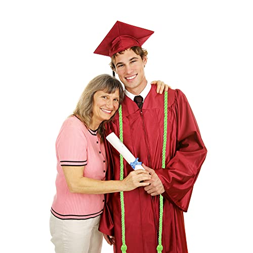 Image of Trounistro 8 Pieces Graduation Cords Yarn Honor Cords with Tassel for College Graduation Students (Light Green)