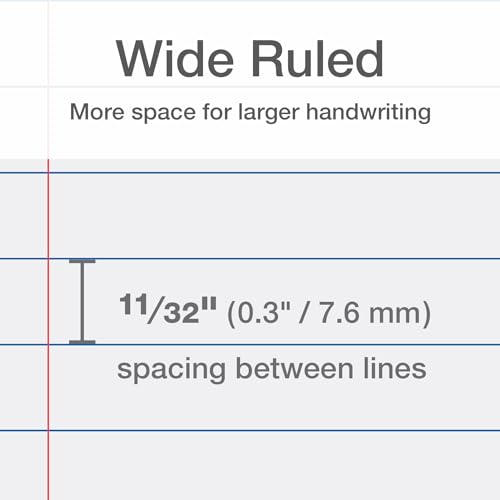 image for Oxford Reinforced Filler Paper, 8 x 10.5 Inch, Wide Rule, 3 Hole Punch
