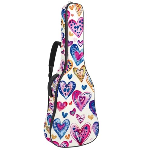 Sac à dos guitare basse imperméable avec double poche cœur