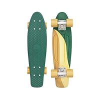 Penny 22 Swirl Longboard, Adults Unisex, Green/Yellow (Multi-Colour)