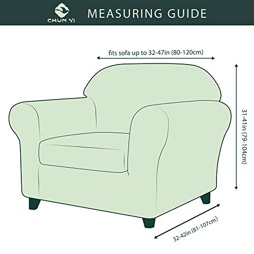 image for CHUN YI Chair Sofa Slipcover 2-Piece Couch Cover Furniture Protector, 