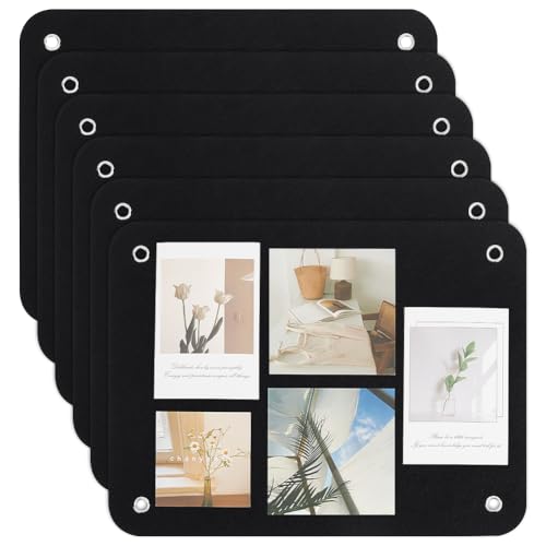 FINGERINSPIRE 6 PCS Felt Board for Toddlers 15.6x11.7 inch Black Preschool as Kids Felt Stories Activities Play Kits Flannel-Board for Preschool Wall Hanging Gifts Homeschooling Activity