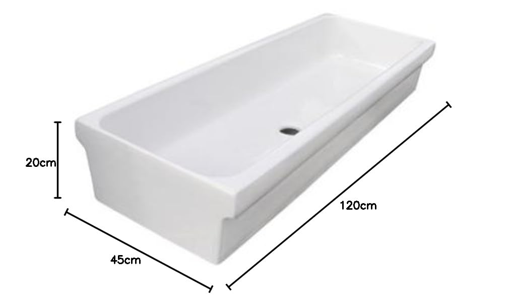 Lavabo d'appui 120 x 45 x 20 cm - La10