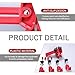 Neferta 9 PCS Car Camshaft Engine Timing Sprocket Gear Locking Tool Set, Impact Locking Dual Camshaft Anti-Slip Fixing Clip, Car Repair Modification Accessories, Suitable for Most Models (Red)