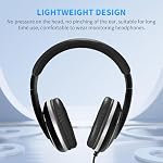 JOYO Over Ear Headphones Wired Studio Headphones with 1/4 to 3.5mm Jack for Guitar Amplifier Keyboard Recording Podcast DJ Laptop Computer (JMH-04)