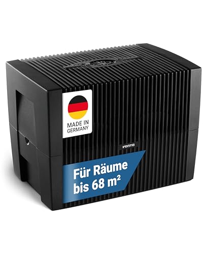 Venta Luftbefeuchter LW45 Comfort Plus, sehr leise 24 dB(A), energieeffizient 3 Watt, hygienische Kaltverdunstung ohne Filter, großer 10 l-Tank, bis 68 m², Automatik-, Sleep-Modus, mit Duftfunktion