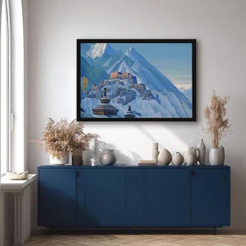 Impression toile Nicholas Roerich Himalaya Tibet de qualité supérieure