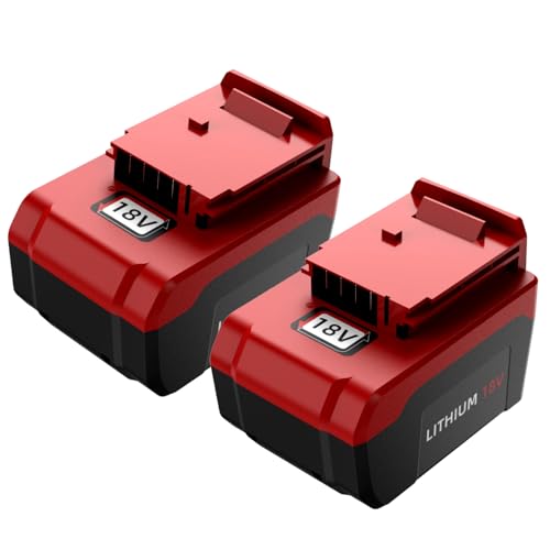 TONAMO 2-Pack 6.0Ah PC18B Lithium Battery for Porter-Cable 18V Tools, Compatible with PCC489N, PC18B-2 Tools & PCMVC, PCXMVC Chargers