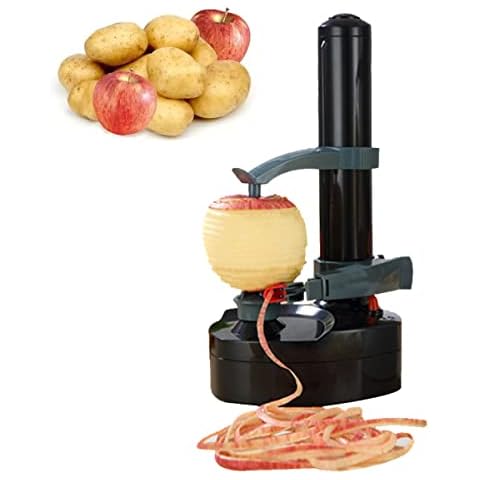 NICCOO Elektrischer Kartoffelschäler, Automatische Drehbare Apfelschäler Elektro Gemüseschäler Obstschäler Cover