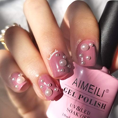 AIMEILI UV LED Gellack ablösbarer Nagellack Gel Polish - Brown Lilies (108) 10ml – Bild 6