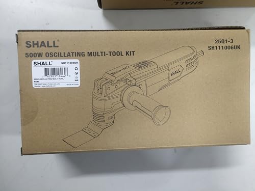 SHALL Oscillating Tool, 500W Oscillating Multitool Kit with 5° Oscillation Angle, Quick Change & Kickback Protection, 6 Variable Speeds, Auxiliary Handle, 34Pcs Saw Accessories and Carry Bag Included 8 SHALL Oscillating Tool, 500W Oscillating Multitool Kit with 5° Oscillation Angle, Quick Change & Kickback Protection, 6 Variable Speeds, Auxiliary Handle, 34Pcs Saw Accessories and Carry Bag Included - Image 8