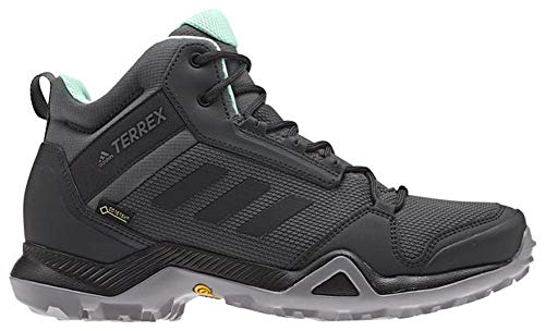 adidas Damen Terrex AX3 Mid GTX Outdoor, (Grey Five/Black/Clear Mint), 39.5 EU thumbnail
