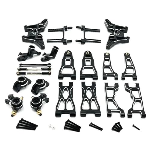 Kit direction suspension RC en métal noir haute précision pour UD1201 UD1202 1/12