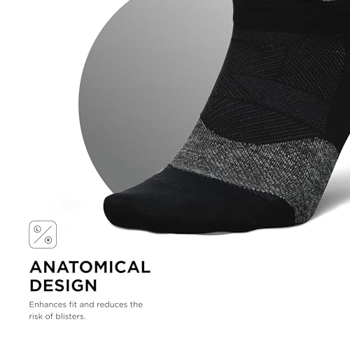 Image of Feetures Elite Light Cushion Mini Crew Sock - Sport Sock with Targeted Compression